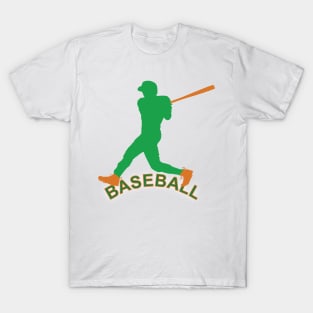 Baseball player in action T-Shirt